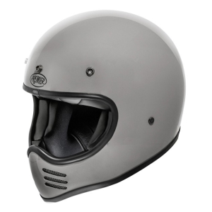 Motorradhelm Retro Crosshelm Premier Trophy MX Grau