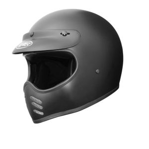 Motorradhelm Retro Crosshelm Premier Trophy MX Schwarz