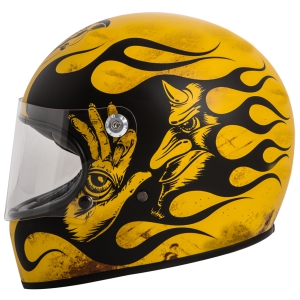Motorradhelm - Premier - Trophy - Flame