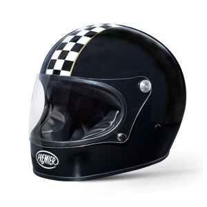 Motorradhelm Premier TROPHY RACING - schwarz