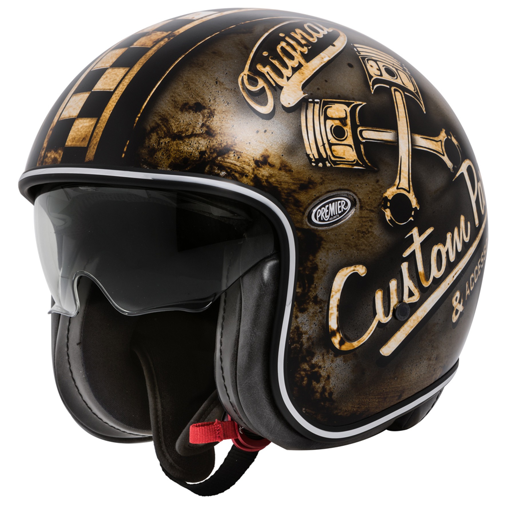 MeinHelm de Motorradhelm Retro Jethelm Premier Vintage 