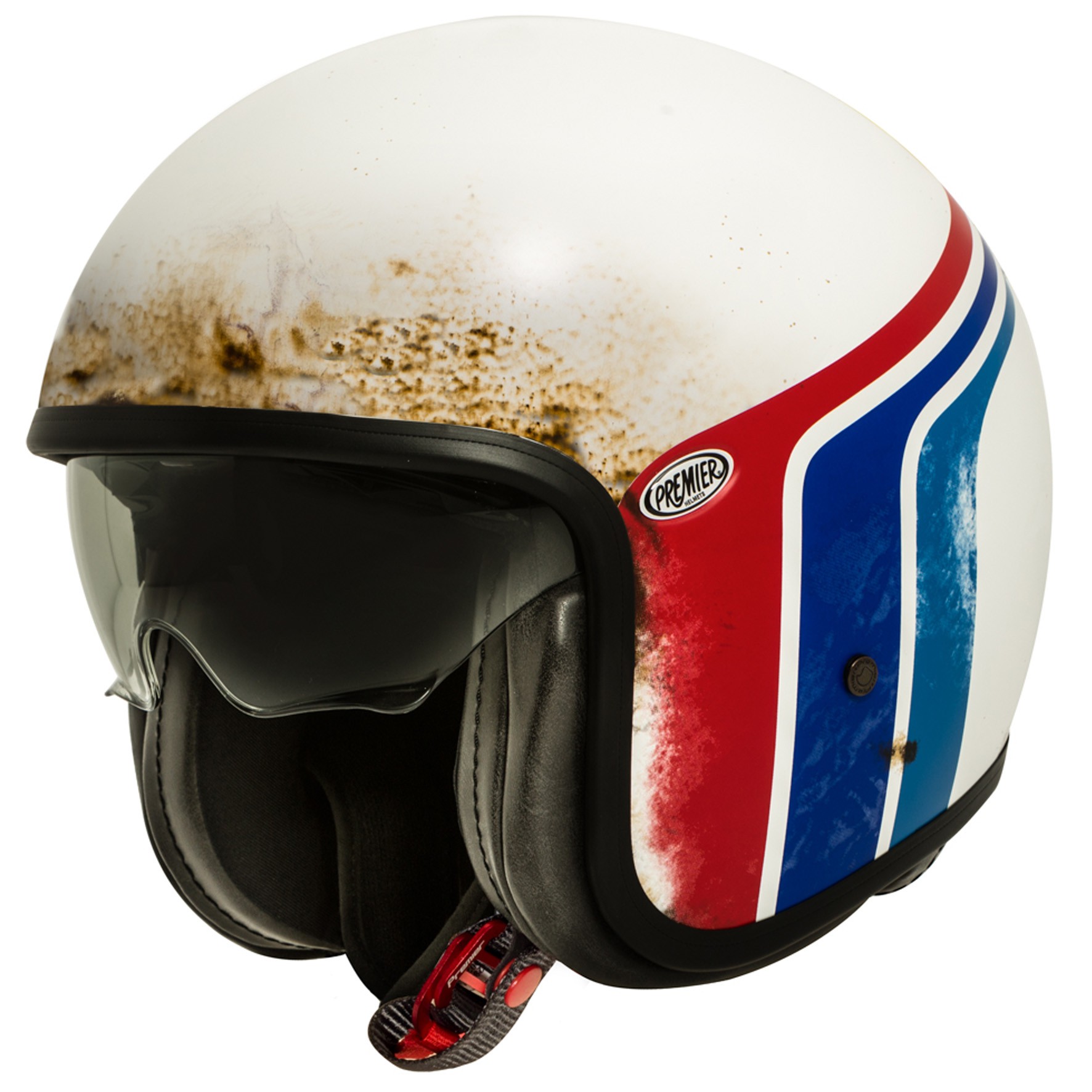 MeinHelm.de Motorradhelm Retro Jethelm Premier Vintage Stripes