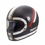 Motorradhelm - Premier - Trophy - Old Style - schwarz